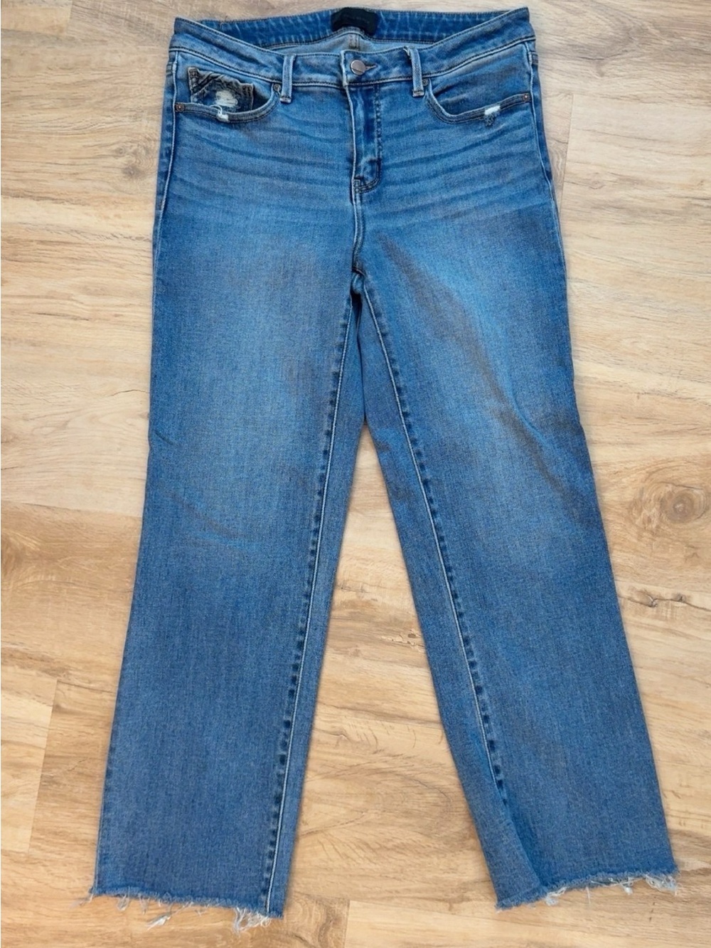 Women’s Straight Leg Blue Denim Jeans